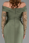 Robe de Soirée Longue Kaki ABU6273