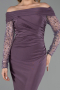 Robe de Soirée Longue Lavande ABU6273
