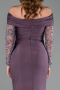 Robe de Soirée Longue Lavande ABU6273