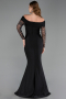 Robe de Soirée Longue Noir ABU6273