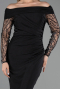 Robe de Soirée Longue Noir ABU6273