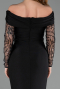 Robe de Soirée Longue Noir ABU6273