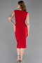 Robe de Soirée Midi Rouge ABK2653