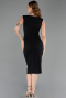 Robe de Soirée Midi Noir ABK2653