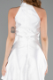 Robe de Cérémonie Courte Satin Blanc ABK2654