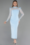 Tenue de Soirée Midi Bleu clair ABK2655