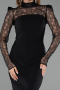 Tenue de Soirée Midi Noir ABK2655