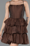 Robe de Cérémonie Courte Brun ABK2656