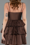 Robe de Cérémonie Courte Brun ABK2656