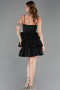 Robe de Cérémonie Courte Noir ABK2656