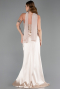 Robe de Soirée Longue Satin Or ABU6276