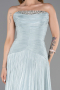 Robe de Soirée Longue Mousseline Menthe ABU6277