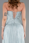 Robe de Soirée Longue Mousseline Menthe ABU6277