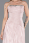 Robe de Soirée Longue Mousseline Poudre ABU6277
