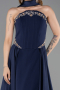 Robe de Soirée Longue Bleu Marine ABU6279