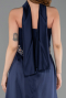 Robe de Soirée Longue Bleu Marine ABU6279