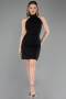 Robe de Cérémonie Courte Noir ABK2645