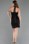 Robe de Cérémonie Courte Noir ABK2645
