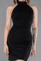 Robe de Cérémonie Courte Noir ABK2645