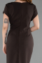 Robe De Invitation Grande Taille Midi Brun ABK2649