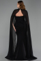 Robe Queue de Poisson Longue Noir ABU6255