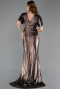 Robe De Soirée Grande Taille Longue Cuivre ABU6281