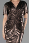 Robe De Soirée Grande Taille Longue Cuivre ABU6281