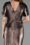 Robe De Soirée Grande Taille Longue Cuivre ABU6281