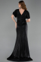 Robe De Soirée Grande Taille Longue Noir ABU6281