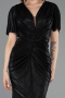 Robe De Soirée Grande Taille Longue Noir ABU6281