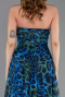 Robe de Soirée Longue Bleu Saxe ABU6259