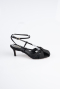 Chaussure de soirée Couleur daim Noir ABN2122