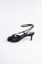 Chaussure de soirée Couleur daim Noir ABN2122