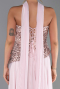 Robe de Soirée Longue Mousseline Poudre ABU5486