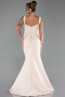 Robe de Soirée Longue Beige ABU6225
