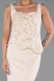 Robe de Soirée Longue Beige ABU6225