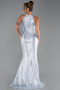 Robe de Soirée Longue Bleu clair ABU6295