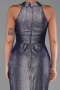 Robe de Soirée Longue Bleu Marine ABU6295