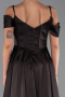 Robe de Soirée Longue Satin Brun ABU6297