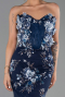 Robe de Soirée Longue Bleu Marine ABU6299