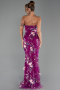Robe de Soirée Longue Violet ABU6299
