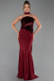 Robe Queue de Poisson Longue Rouge Bordeaux ABU5924