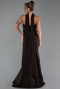 Robe Queue de Poisson Longue Brun ABU5924