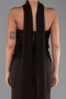 Robe Queue de Poisson Longue Brun ABU5924