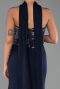 Robe Queue de Poisson Longue Bleu Marine ABU5924