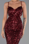 Robe de Soirée Longue Rouge Bordeaux ABU5980