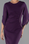 Robe De Invitation Grande Taille Midi Violet ABK2659