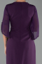 Robe De Invitation Grande Taille Midi Violet ABK2659