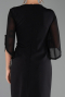 Robe De Invitation Grande Taille Midi Noir ABK2659