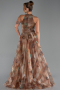 Robe de Soirée Longue Kaki ABU6294